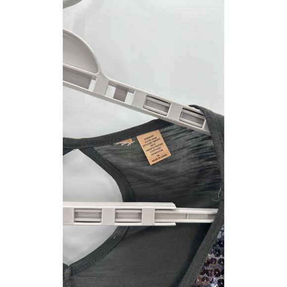 Gray sequins top dolman short sleeve loose fit special occasion date sz 3X - Picture 4 of 4